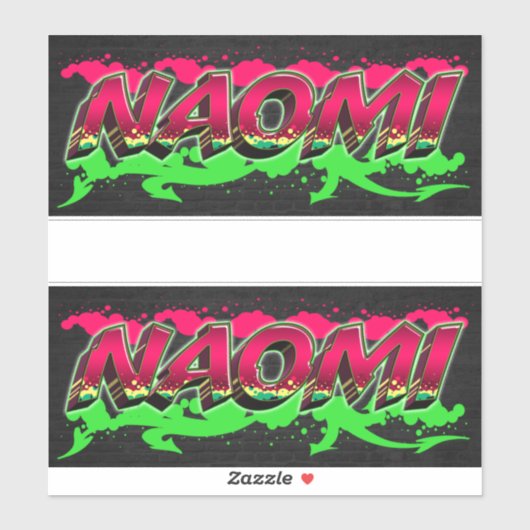 Naomi Vorname Name Graffiti Aufkleber Sticker シール (シート)