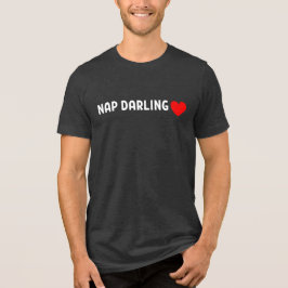 Nap Darling – Cute Lazy Sleep Lover Heart トライブレンドＴシャツ