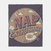 Nap Enthusiast フリースブランケット (正面)