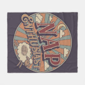 Nap Enthusiast フリースブランケット (正面(横))
