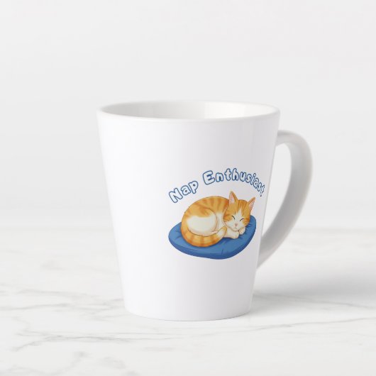 Nap Enthusiasts カフェラテマグ (右アングル)