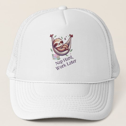 Nap Hard Sloth キャップ (正面)