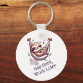 Nap Hard Sloth キーホルダー (正面)