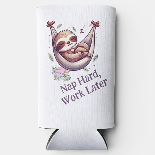 Nap Hard Sloth スリム缶クーラー (正面)