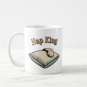 Nap King | Cozy Dog Dad Humor   コーヒーマグカップ (左)