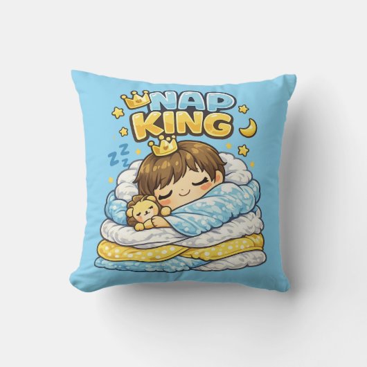 Nap King Kawaii Cushion Pillow  クッション (正面)