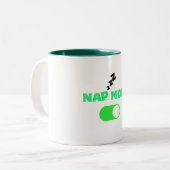'Nap Mode ON' mug for sleepyheads ツートーンマグカップ (正面左)