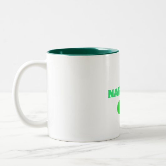 'Nap Mode ON' mug for sleepyheads ツートーンマグカップ (左)