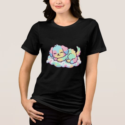 Nap Mode Puppy トライブレンドＴシャツ (正面)