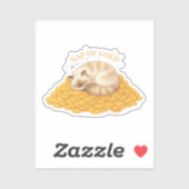 Nap Of Gold Sleepy Cat On Coins Cozy Sticker シール (シート)