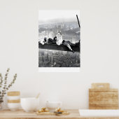 Nap on Girder Beam Skyscraper 30 Rockefeller ポスター (キッチン)