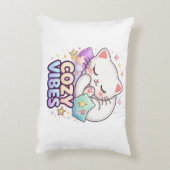 Nap Queen Cat Sticker | Cute Sleeping Cat アクセントクッション (裏面(縦))