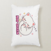Nap Queen Cat Sticker | Cute Sleeping Cat アクセントクッション (正面(垂直))