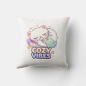 Nap Queen Cat Sticker | Cute Sleeping Cat クッション (裏面)