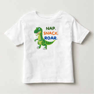 Nap Snack Roar Dinosaur Toddler T-Shirt トドラーTシャツ