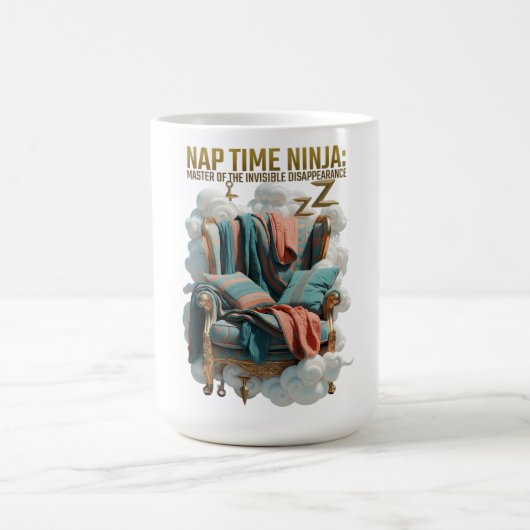 Nap Time Ninja T Shirt コーヒーマグカップ (中央)