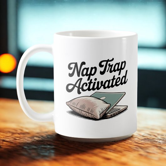 Nap Trap Activated | Emotional Mood with a Pillow  コーヒーマグカップ