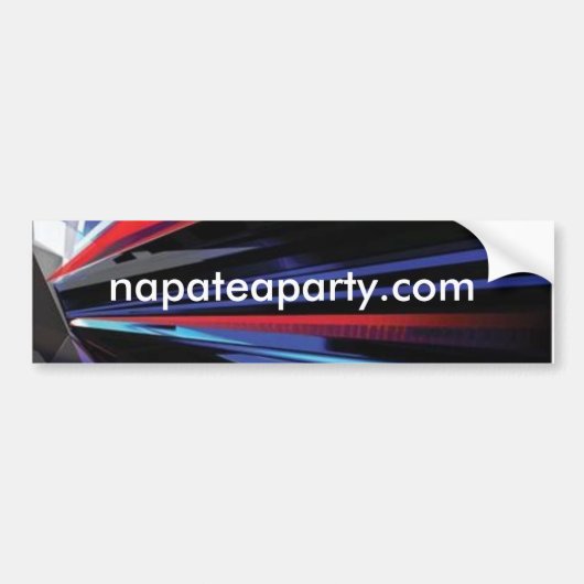 napaのお茶会のイメージ、napateaparty.com バンパーステッカー (正面)