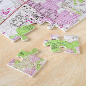 Napaカリフォルニア(1951年)のヴィンテージの地図 ジグソーパズル (側面)