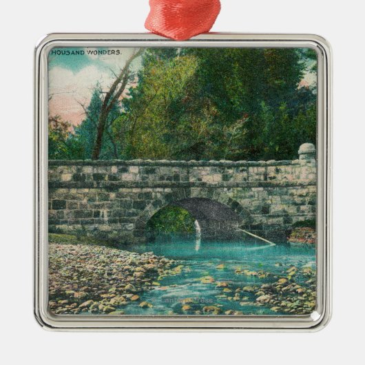 Napa郡BridgeNapa、カリフォルニアの眺め メタルオーナメント (正面)