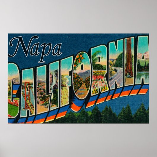 Napa, CaliforniaLarge Letter ScenesNapa, CA ポスター (正面)
