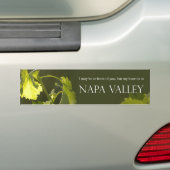 Napa Valleyのバンパーステッカーのハート バンパーステッカー (車上)