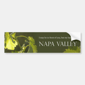 Napa Valleyのバンパーステッカーのハート バンパーステッカー