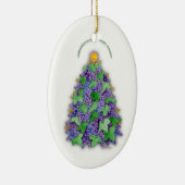 Napa Valleyのブドウのクリスマスツリー セラミックオーナメント (右)