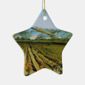 Napa Valleyのワインの里カリフォルニアの色 セラミックオーナメント (右)