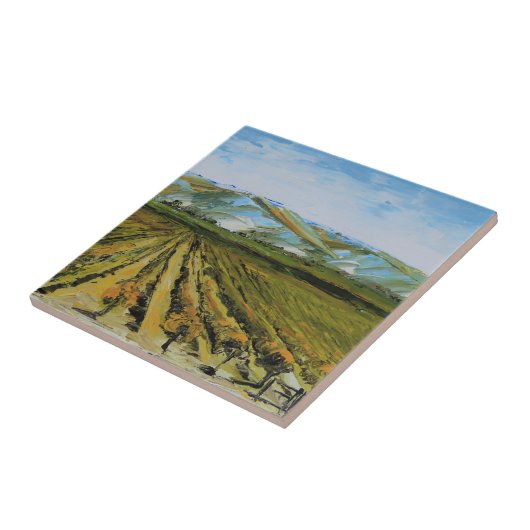 Napa Valleyのワインの里カリフォルニアの色 タイル (側面)