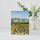 Napa Valleyのワインの里カリフォルニアの色 ポストカード (スタンド正面)
