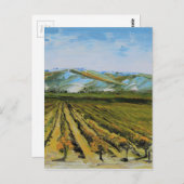 Napa Valleyのワインの里カリフォルニアの色 ポストカード (正面/裏面)