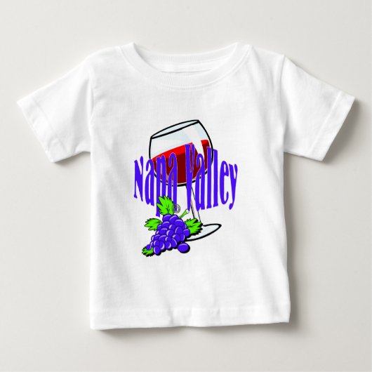 Napa Valleyのワイン ベビーTシャツ (正面)