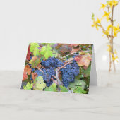 Napa Valleyの収穫の挨拶状 カード (黄色い花)