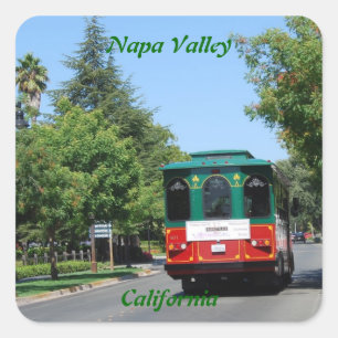 Napa Valleyの市街電車 スクエアシール