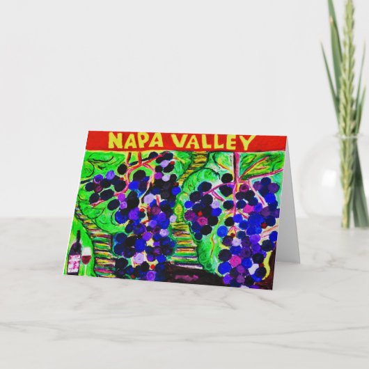 Napa Valleyノートカード()  サンキューカード (正面)