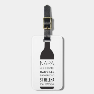 Napa Valley都市ワイン・ボトル ラゲッジタグ