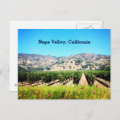 Napa Valley、カリフォルニアの郵便はがき ポストカード (正面/裏面)