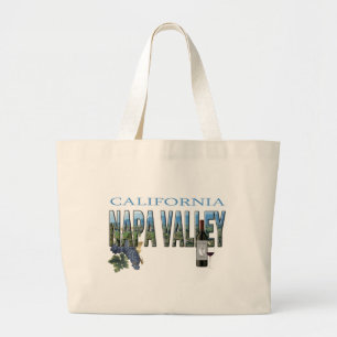 Napa Valley、カリフォルニア ラージトートバッグ