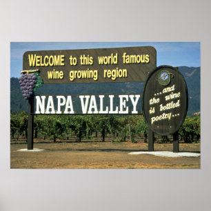 Napa Valley、カリフォルニア、米国 ポスター