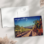 Napa Valley Autumn Harvest Vineyard Postcard ポストカード<br><div class="desc">Fall in the vineyards! Beautiful Napa Valley on a crystal clear autumn day.</div>