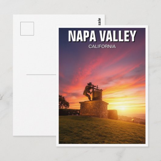 Napa Valley California ポストカード (正面/裏面)