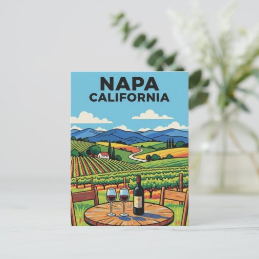 Napa Valley California ポストカード (スタンド正面)