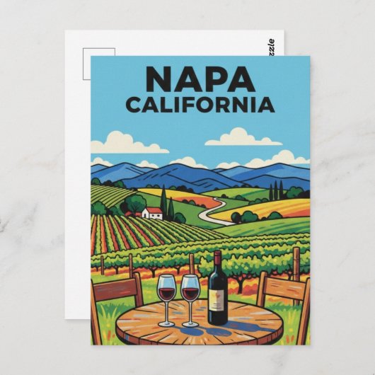 Napa Valley California ポストカード (正面/裏面)