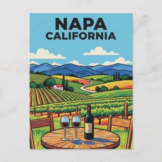Napa Valley California ポストカード (正面)