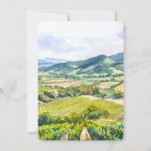 Napa Valley RSVP招待状for 結婚's 招待状 (裏面)