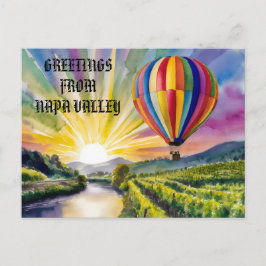 Napa Valley Travelからの挨拶Edit文字写真 ポストカード