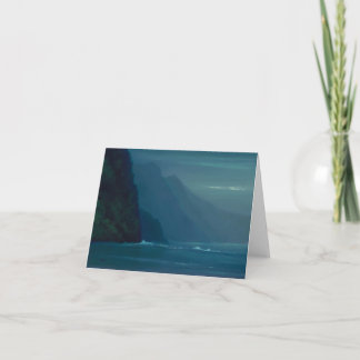Na'Paliの平和な海岸-メッセージカード カード
