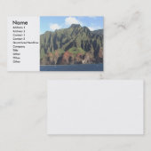 Napaliの海岸のプロフィールカード 名刺 (正面/裏面)