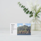 Napaliの海岸のプロフィールカード 名刺 (スタンド正面)